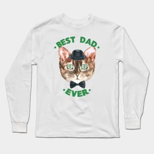 Best Dad Ever | Cad Daddy | Fur Parents | Cat Dad Gifts | Fathers Day Gifts | Cat Lover Gifts Long Sleeve T-Shirt